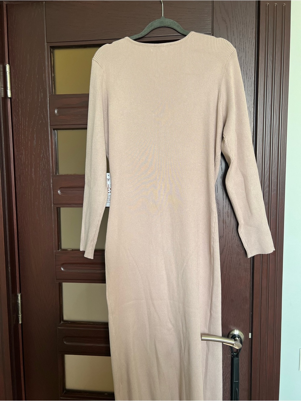 J for Justify Blush Pink Ribbed Zip-Front Long Sleeve Dress - Picture 2 of 6